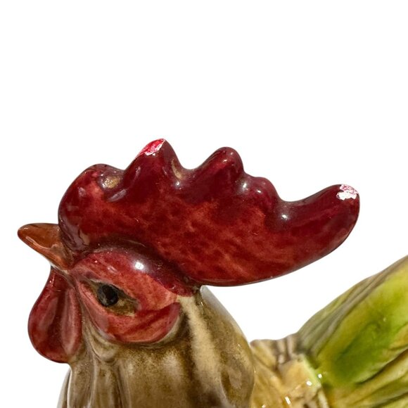 Vintage Norcrest Rooster & Hen Ceramic Figurines Hand-Painted Made In Japan READ - Picture 6 of 14